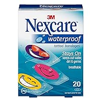 Nexcare Waterproof Bandages, Cool Collection, Designs, Fun, For Kids, Cuts, Abrasions, 20 Count