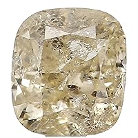 Natural Loose Diamond Cushion Yellow Color I2 Clarity 3.40X3.10X2.30 MM 0.22 Ct L5631