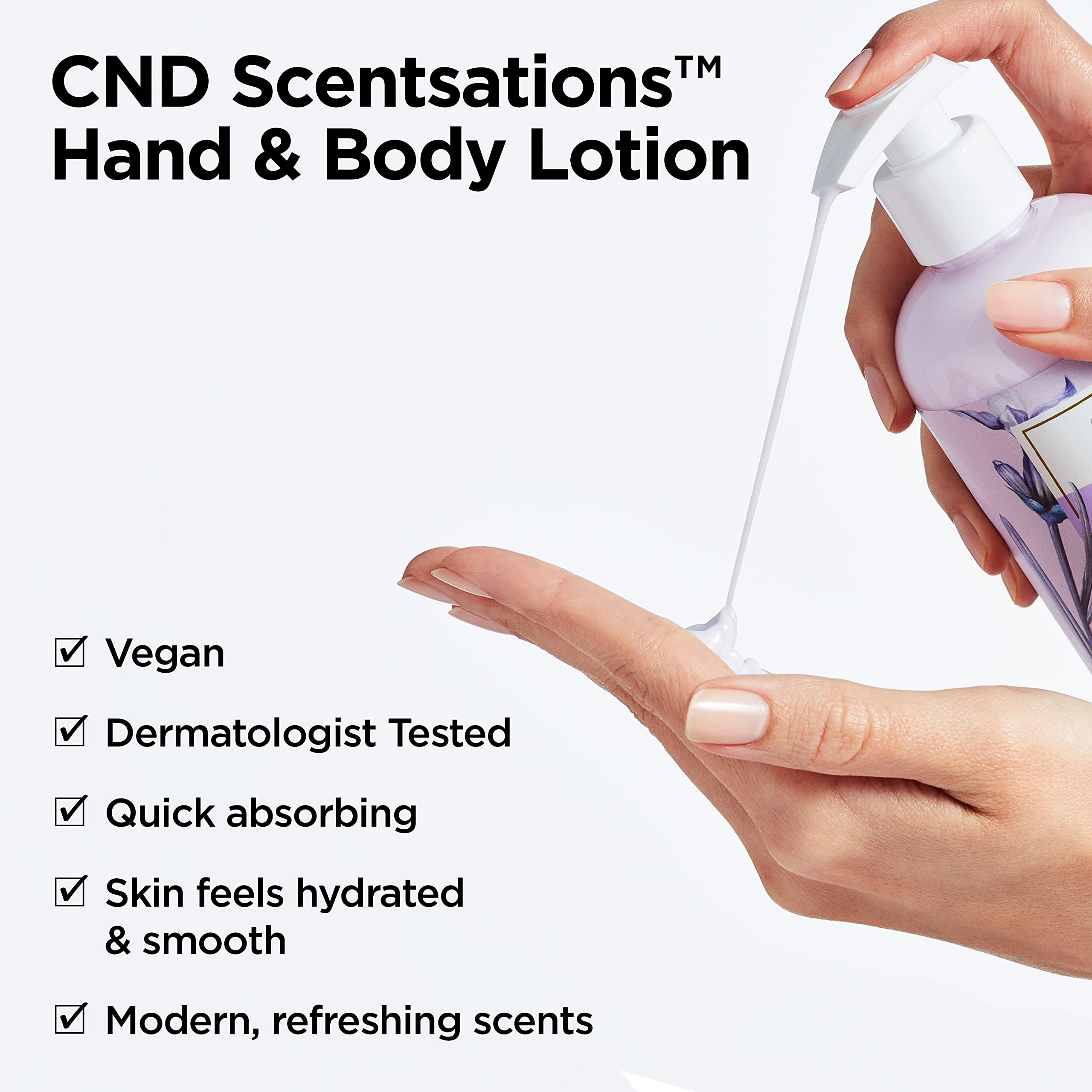 CND Scentsations Hydrating Hand & Body Lotion, Nice Scented Lotion for Dry Skin, Moisturizing Formula for Healthier, Softer Skin, 8.3 Fl Oz