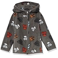 Amazon Essentials Disney | Marvel | Star Wars Boys and Toddlers' Polar Fleece Full-Zip Hooded Jacket
