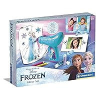Clementoni Disney Frozen 2 Art Set Drawing with Glitter Pen, Creative Game Girl 7 Years, Multicoloured, One Size, 18718