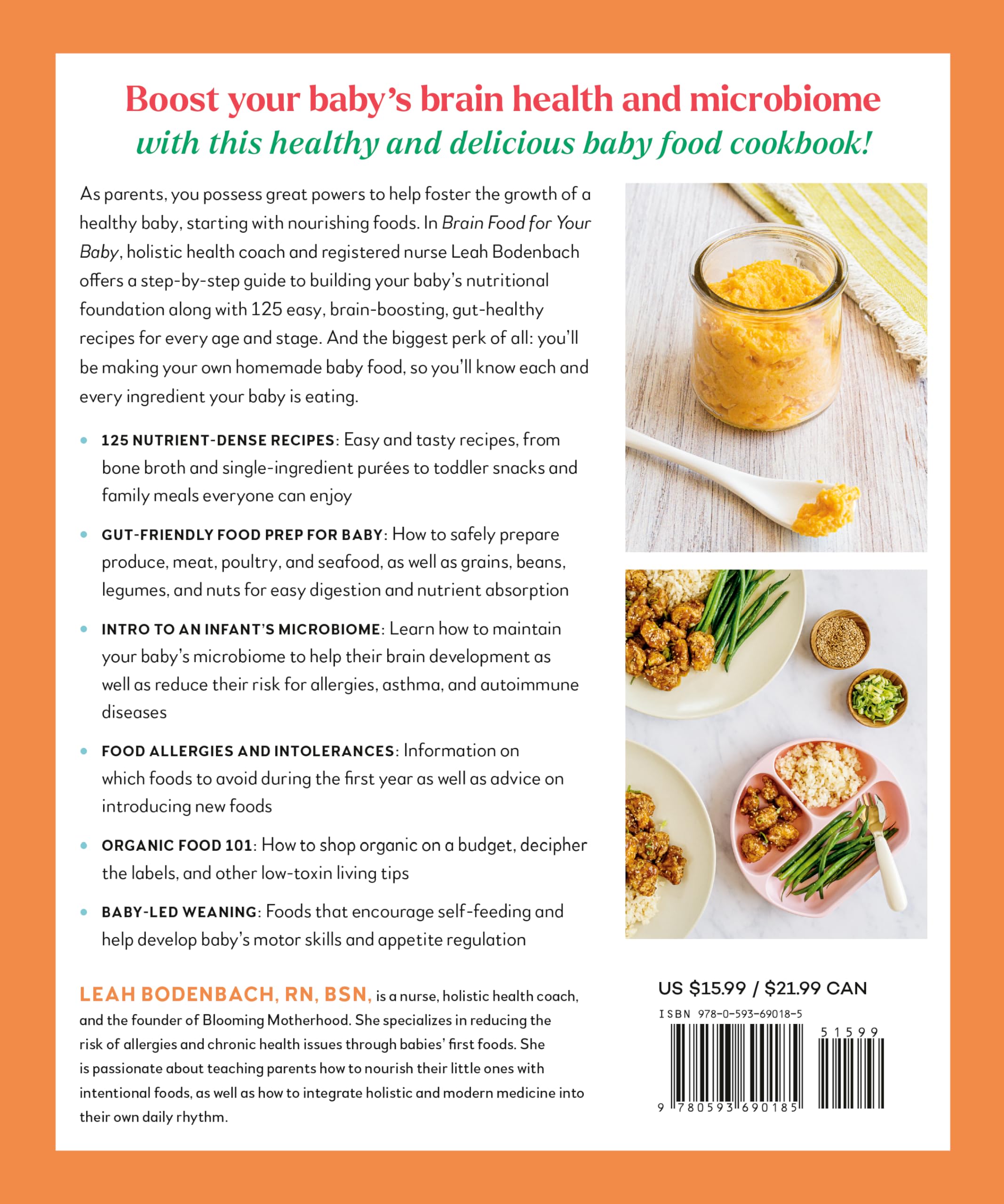 Brain Food for Your Baby: An Organic Baby Food Cookbook and Nutrition Guide for Gut Health
