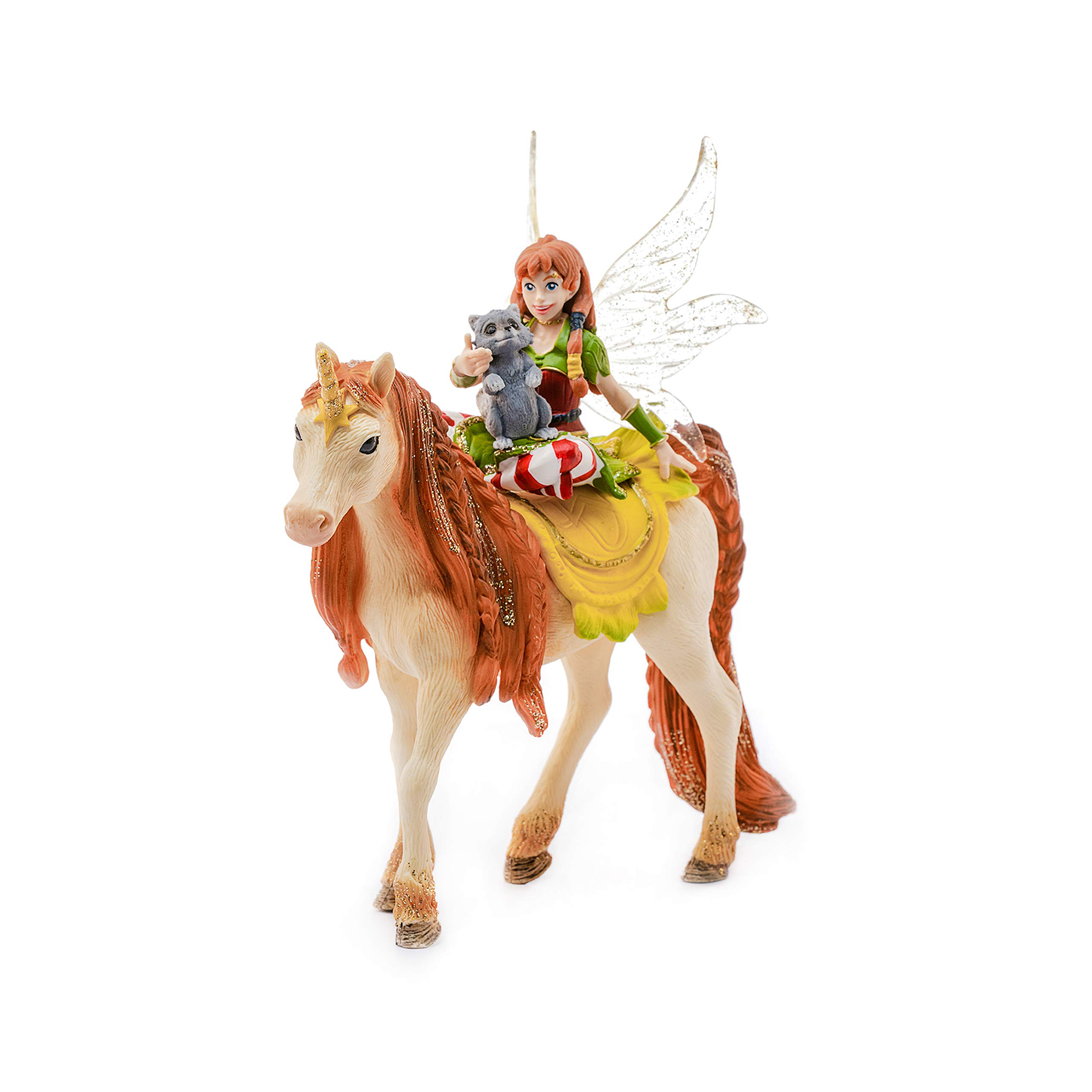 Schleich bayala, Fairy Unicorn Toys for Girls and Boys, Fairy Marween Doll with Glitter Unicorn Toy, Ages 5+
