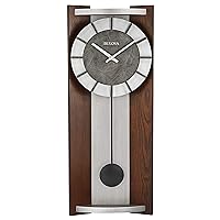 Bulova Newton Pendulum Wall Clock, Espresso