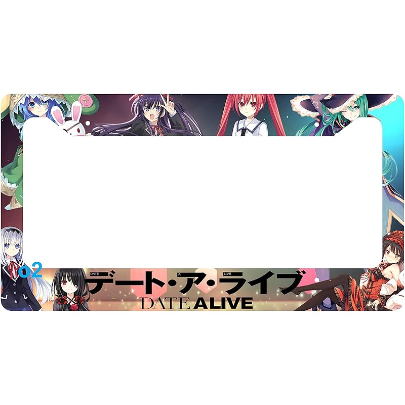 JDM Universal Aluminum Alloy Car Anime Number License Plate Frame Kawaii  License Plate Holder For Auto Accessory - AliExpress