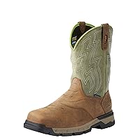 Ariat Rebar Flex Western Waterproof Composite Toe Work Boots – Men’s Square Toe Western Work Boot