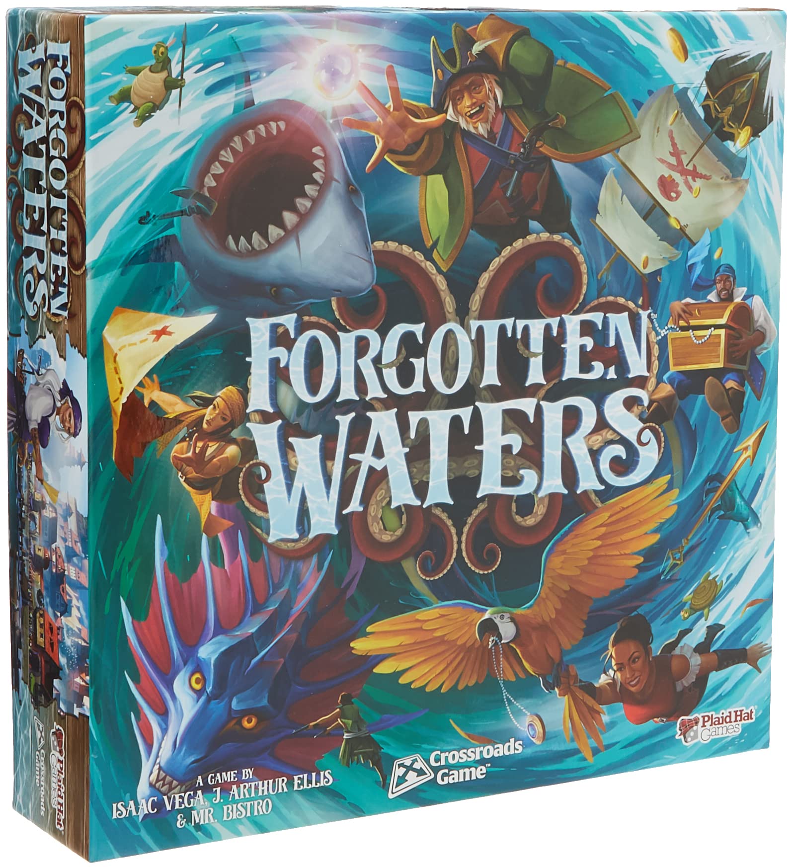 Forgotten Waters Board/ Pirate Adventure/ Cooperative Strategy Game for Adults and Teens | Ages 14+ | 3-7 Players | Average Playtime 2-4 Hours | Made by Plaid Hat Games
