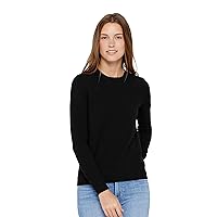 State Cashmere Women’s Essential Crewneck Sweater 100% Pure Cashmere Classic Long Sleeve Pullover