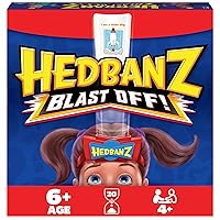 Hedbanz Blast Off! Guessing Game with 25 Bonus Cards, Family Game Night for Kids and Families Ages 6 and up (Amazon Exclusive)