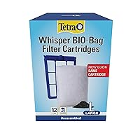 Whisper Bio-Bag Filter Cartridges For Aquariums - Unassembled BLUE Large