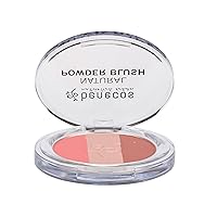 Natural Trio Powder Blush - contains Blush, Bronzer and Highlighter - Gives Light, Natural Look - for Fair to Medium Skin Tone