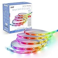 Smart LED Strip Lights, 16ft, Linkable, RGBW Color Changing, 2.4 GHz Wi-Fi Enabled, Works with Alexa and Google Asst, 10W, No Hub Required, Remote Control Included, TAPE192/RGBW/AG/RP