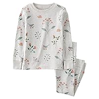 little planet by carter's unisex-baby Baby and Toddler 2-piece Pajamas made with Organic Cotton, Botanical, 2T