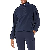 Amazon Aware Women's Relaxed-Fit Recycled Polyester Microfleece High Neck Pullover (Available in Plus Size)