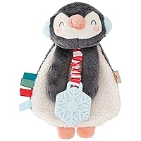 Itzy Ritzy - Itzy Lovey Including Teether, Textured Ribbons & Dangle Arms; Features Crinkle Sound, Sherpa Fabric and Minky Plush; North The Penguin
