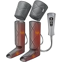 RENPHO Leg Massager with Heat for Circulation, FSA HSA Eligible Air Compression Calf Thigh Foot Massager Pain Relief, 6 Modes 3 Intensities, Muscles Relaxation Helpful for Vericose Veins