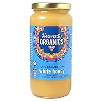 Heavenly Organics - 100% Organic Raw White Honey - 22 oz.