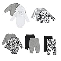 Hanes Baby-Boys Hanes Baby Wardrobe, Flexy Soft 4-Way Stretch Knit And Fleece Gift Set, Babies And Toddlers