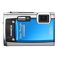 OM SYSTEM OLYMPUS Stylus Tough 6020 14MP Digital Camera with 5x Wide Angle Zoom and 2.7 inch LCD (Blue) (Old Model)