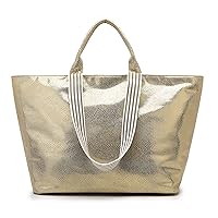 Oichy Large Tote Bags for Women Top Handle Satchel Purse Large Capacity Shoulder Bags Snakeskin Handbags