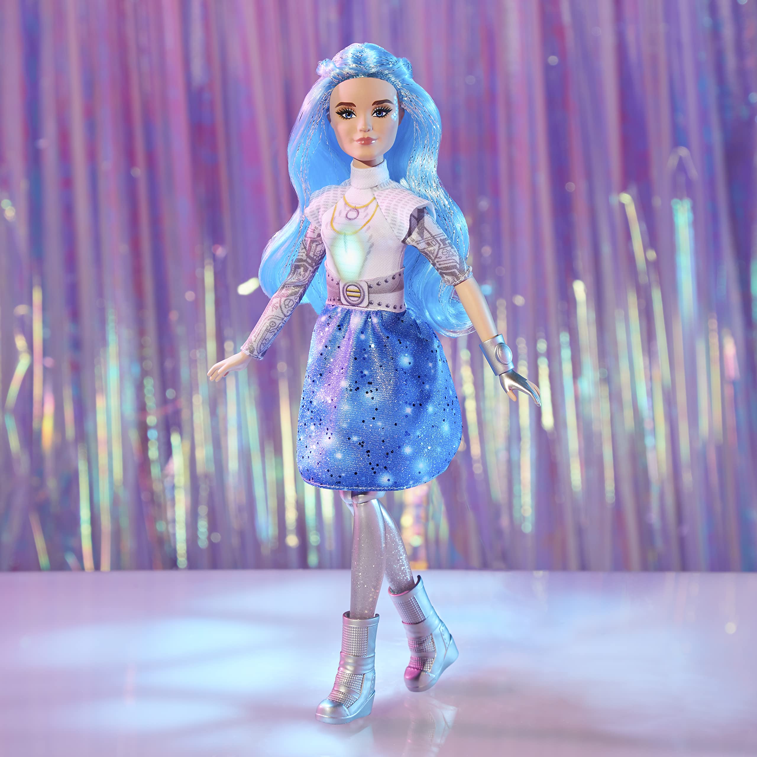 Disney Princess Zombies 3 Singing Addison Fashion Doll - Light-Up Doll with Music and Singing, Outfit and Accessories. Toy for Kids Age 6+