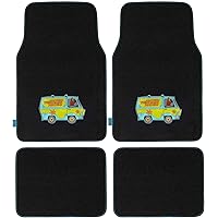 Scooby Doo Car Steering Wheel Cover with Matching Car Floor Mats -Scooby Doo Car Accessories with Officially Licensed Warner Brothers Graphics for Auto Truck Van SUV, Automotive Gift Set for Fans