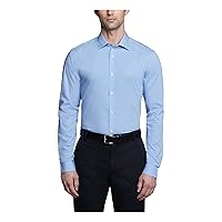 Calvin Klein Men's Dress Shirt Slim Fit Non Iron Gingham