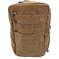 Slim laptop backpack (light brown)