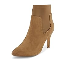 CUSHIONAIRE Women's Geneva Stretch dress bootie with Memory Foam Padding, Wide Widths Available