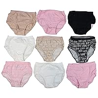 Fruit of the Loom Girls’ Cotton Underwear,Assorted, Multipack (Assorted Cotton Brief 9 Pk
