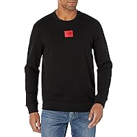 HUGO Men's Regular Fit Square Logo Jersey Sweatshirt