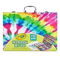 Crayola Inspiration Art Case Coloring Set - Pink (140ct), Art Set For Kids, Kids Drawing Kit, Art Supplies, Gift for Girls & Boys [Amazon Exclusive]