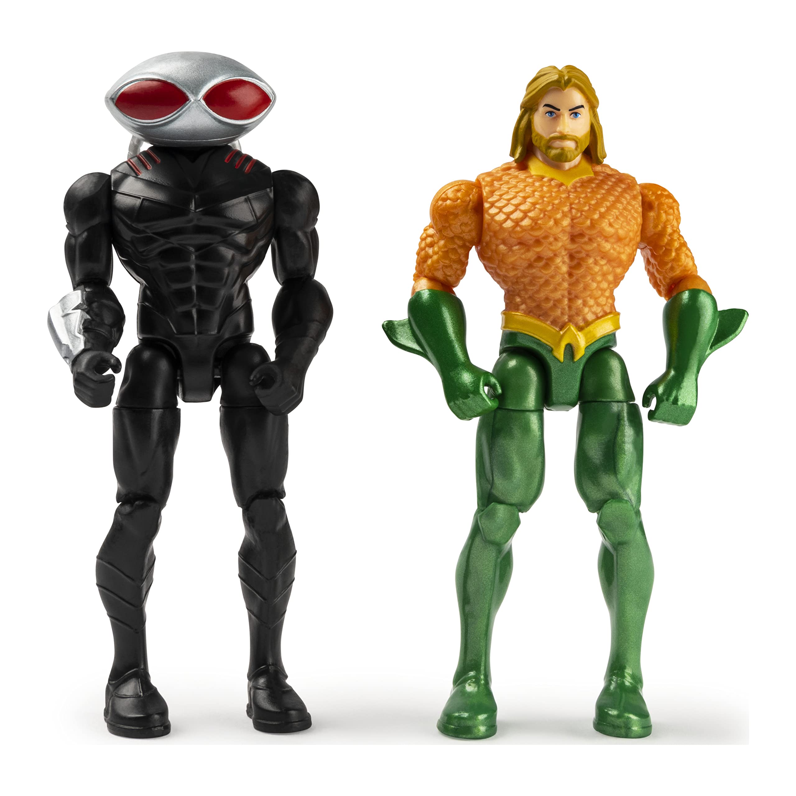 DC Comics, 4-Inch Aquaman vs. Black Manta Action Figure 2-Pack with 6 Mystery Accessories, Adventure 2
