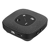 CA Essential Speakerphone - USB and Bluetooth Handsfree Calls, Crystal Clear Sound, 360 Degree Noise Reduction Microphone with 10 Feet Range, 6 Feet Bluetooth Range (SP-2000)