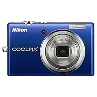 Nikon Coolpix S570 12MP Digital Camera with 5x Wide Angle Electronic Vibration Reduction (VR) Zoom and 2.7-Inch LCD (Blue)