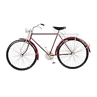 Deco 79 Metal Bike Wall Decor with Seat and Handles, 36