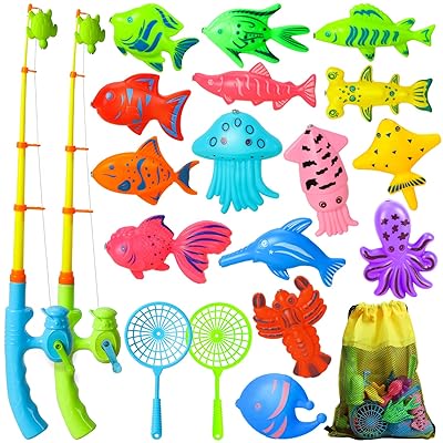 Mua TOY Life Magnetic Fishing Game for Kids 3-5 with 2 Toddler Fishing  Poles 3 Years Old Magnetic Fishing Toys for Toddlers Magnetic Baby Fishing  Pole Pool Water Fish Toys Bath Toys