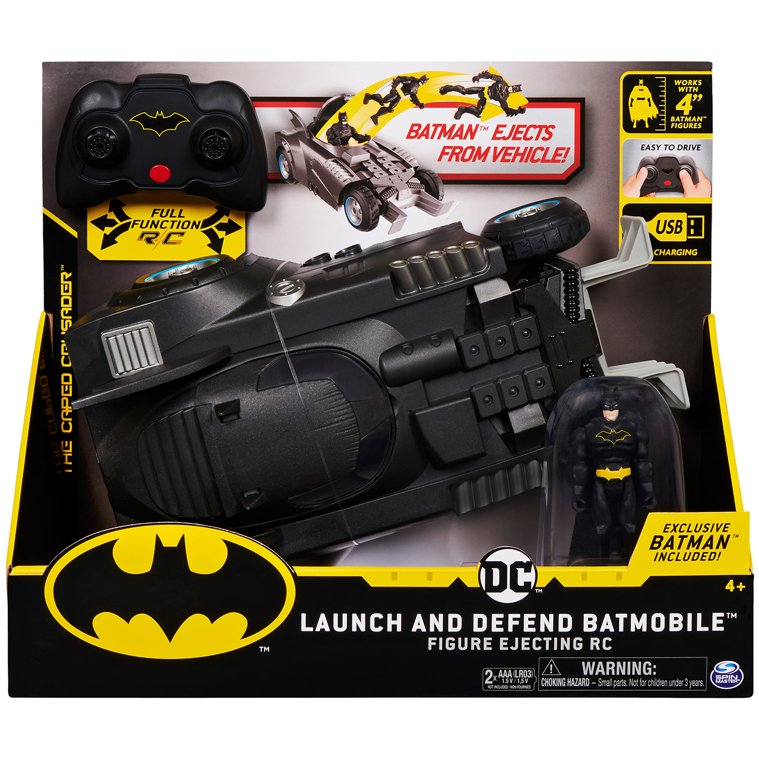 Mua BATMAN Launch and Defend Batmobile Remote Control Vehicle with  Exclusive 4-inch Figure, Kids Toys for Boys trên Amazon Mỹ chính hãng 2023  | Giaonhan247
