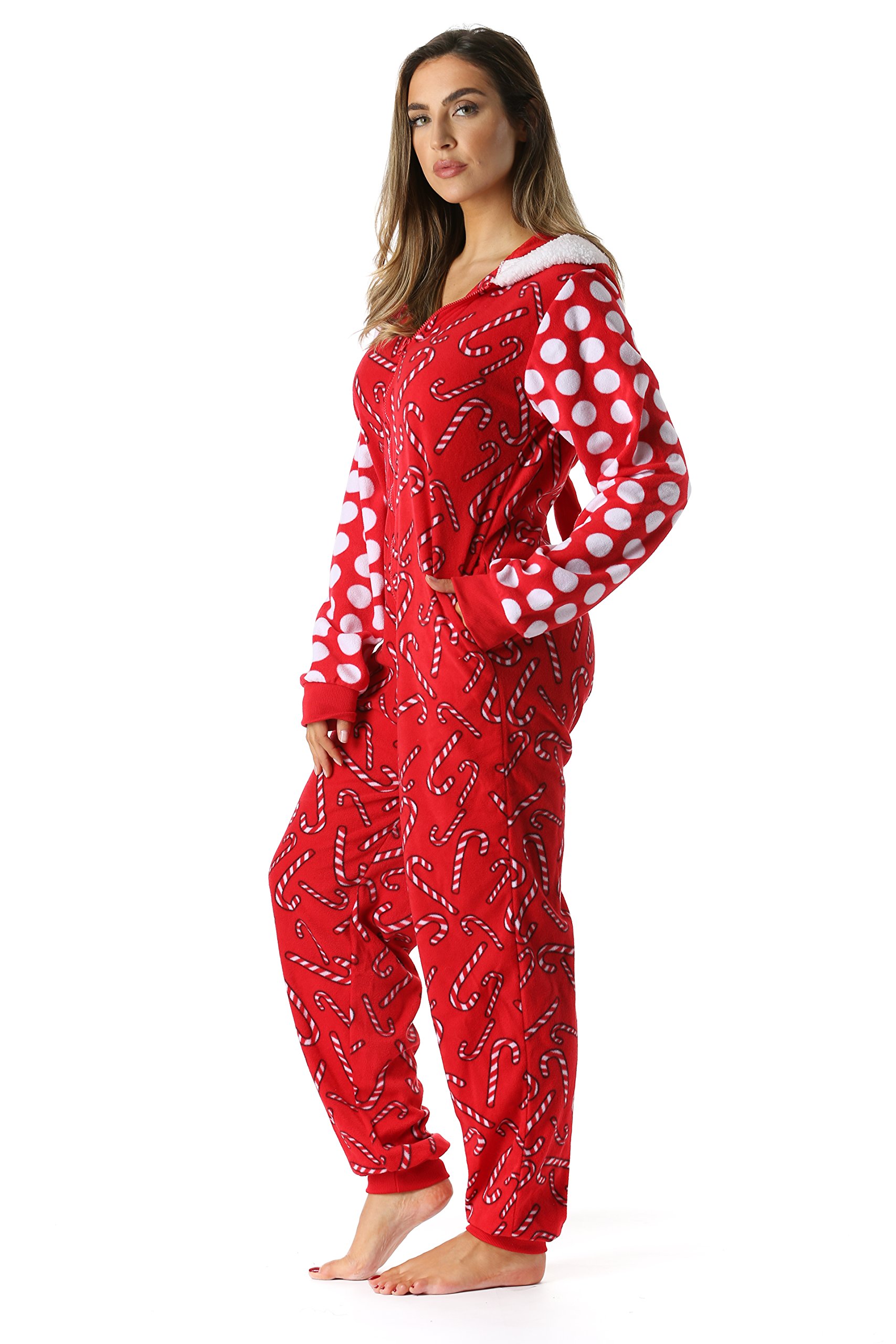 #followme Adult Christmas Onesie for Women Jumpsuit One-Piece Pajamas