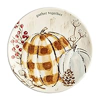 Mud Pie Thanksgiving Salad Plate, Gather Together, 8