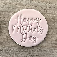 Happy Mothers Day Fondant Embosser or Cookie Stamp, Mother's day Embossing Stamp