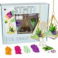 STMT D.I.Y. Crystal Terrarium, Terrarium Kit, DIY Terrarium Kit, Kids Terrarium Kit, Craft Kit, Terrarium Kit for Kids, Arts and Crafts for Kids, Gifts for Kids, Little Girl Gifts, Ages 8+