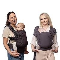 Boba X Baby Carrier and Serenity Boba Wrap in Charcoal Gift Set
