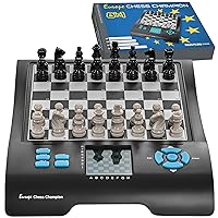 Electronic Chess Board Game Set - Kids & Adults - Magnetic Board & Pieces - Portable Travel - Smart AI Chess Board - Strategy & Learning - LCD Display - Computer Chess Board - by Millennium Chess
