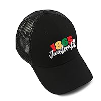 Juneteenth Hüte für Männer und Frauen, Freedom Day 19. Juni, schwarze Trucker-Mütze, feiert 1865, schwarze Geschichte, Baseballkappe