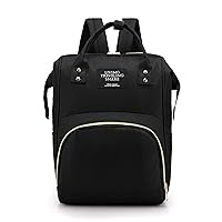 baby bag back pack large-capacity multi-functional fashionable shoulders diaper backpack mother's portable baby care bag Separate storage (black)