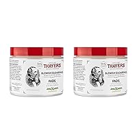 THAYERS Alcohol-Free Witch Hazel Blemish Clearing Pads, 60 Pads (Pack of 2)