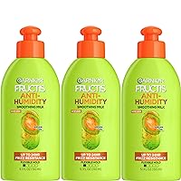 Garnier Fructis Style Anti-Humidity Smoothing Milk for Frizz Resistance, 5.1 Fl Oz, 3 Count, (Packaging May Vary)