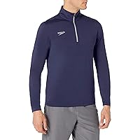 Speedo Unisex-Adult Uv Long Sleeve Shirt Quarter Zip Team Warm Up