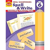 Evan-Moor Skill Sharpeners Spell and Write Workbook, Grade 6, 144 Spelling Words, Test Prep, Synonyms, Antonyms, Grammar, Punctuation, Adjectives, Creative Writing, Vocabulary, Activities, Homeschool Evan-Moor Skill Sharpeners Spell and Write Workbook, Grade 6, 144 Spelling Words, Test Prep, Synonyms, Antonyms, Grammar, Punctuation, Adjectives, Creative Writing, Vocabulary, Activities, Homeschool Paperback